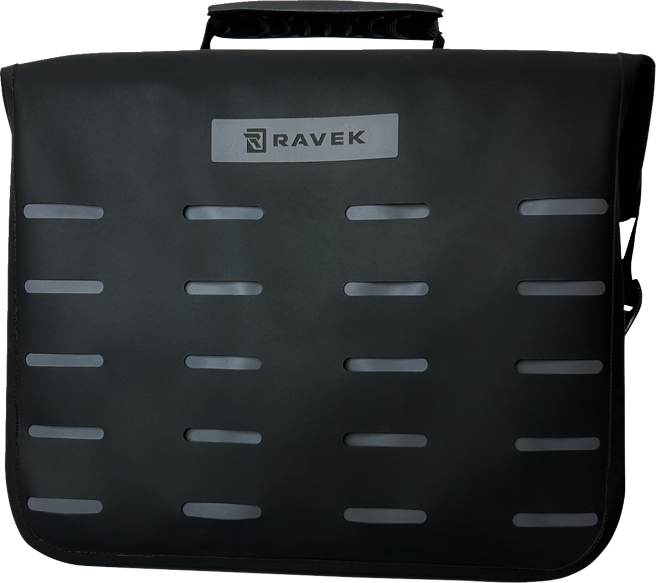 RAVEK 3540 0086 Large Heavy Duty Zipperless Waterproof Cargo Storage Bag Semi Rigid Black TPU Shell with Sonic Welded Seams and Custom Quick Attach Luggage Cinch Clips for UTV MOLLE Panels - Moto House MX