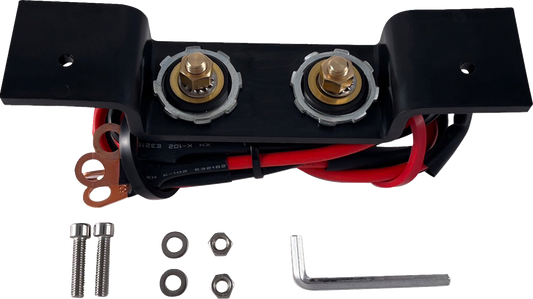 MOOSE OFFROAD 2120-1357 Heavy Duty Universal 150 Amp Copper Wiring Harness Battery Terminal Remote Relocation Kit with Brass Posts and Waterproof Protective Dust Caps - Moto-House MX