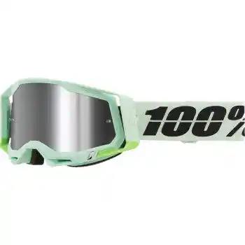 100% Racecraft 2 Goggles - Palomar - Silver Flash Mirror - 50010-00025 - Motocross MX