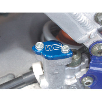 Works Connection - Aluminum Billet brake Cap Rear Blue - 21-700 - 2003-2024 Yamaha YZ125, YZ250, YZ250F, and YZ450F