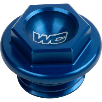 Works Connection Blue Aluminum Oil Filler Plug Kawasaki KX65 KX85 KX250 24-002