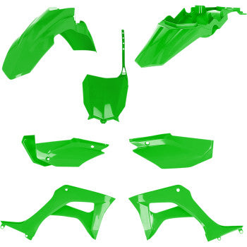 Acerbis Replacement Plastic Kit Full Replacement Body Kit Green - 2019-2024 Honda CRF110F