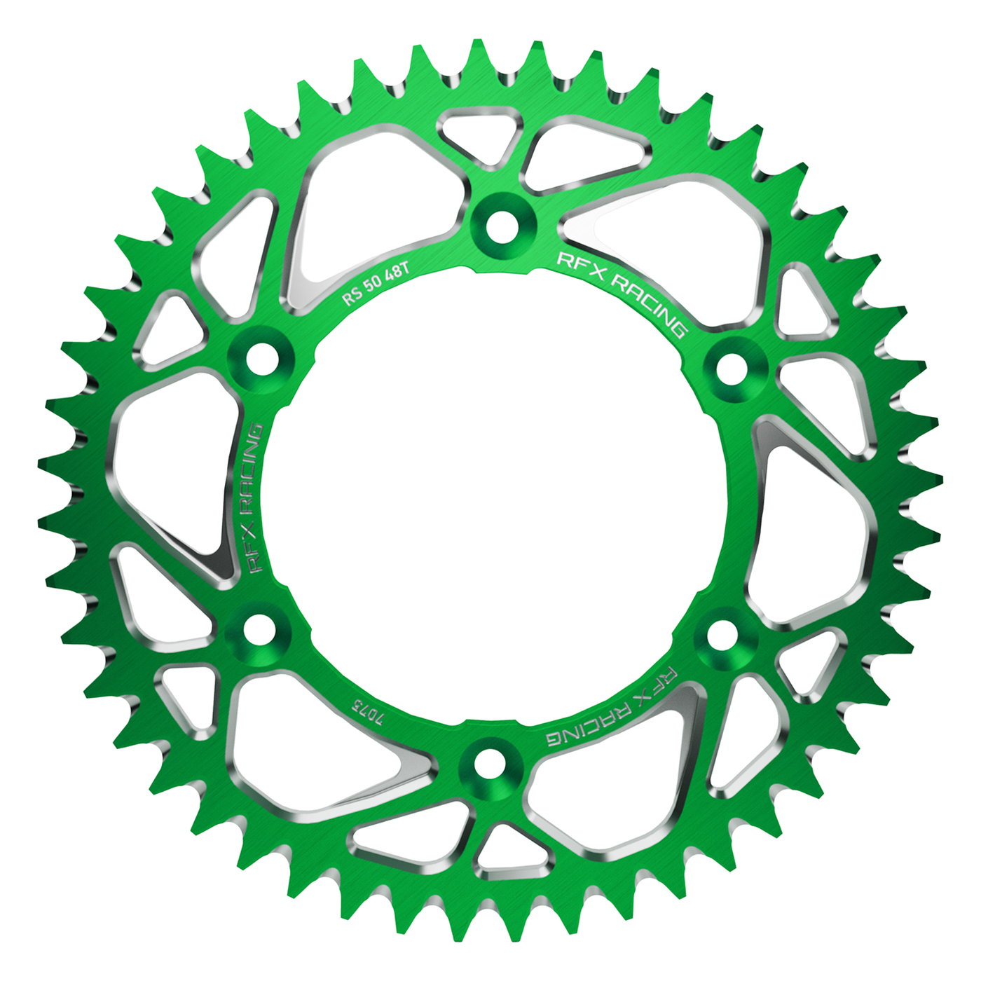 RFX FXRS 25-50 99GN Aluminum Rear Sprocket 50t Green Kaw
