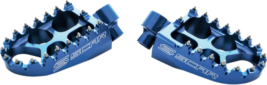 Scar Racing S1511B Evolution Racing Foot Pegs Yamaha Blue - Moto-House MX  
