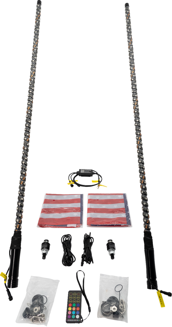BRITE-LITES Whip Light - Multi-Function - 4' - Pair