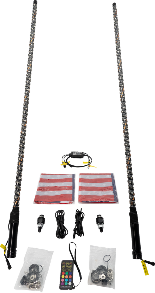 BRITE-LITES Whip Light - Multi-Function - 4' - Pair