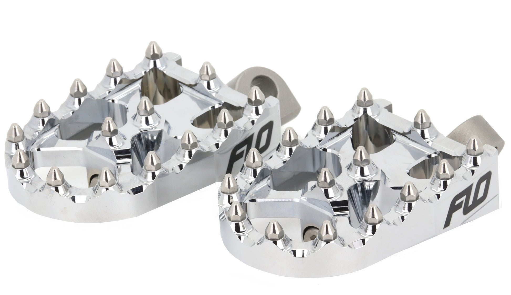 FLO MOTORSPORTS FPEG-800CR 2014-2017 Harley Davidson XL1200T Super Low Touring Moto Style Footpeg Set Chrome 2X3.125