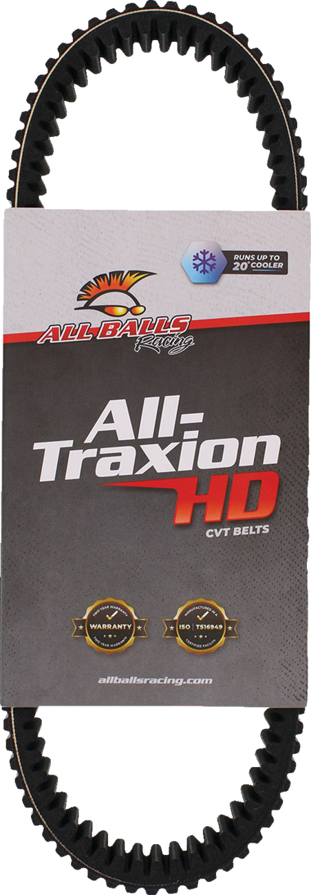 All Balls 25-9024 All Traxion Heavy-Duty CVT Belt for Yamaha Wolverine X2 850 and X4 850 - Moto-House MX