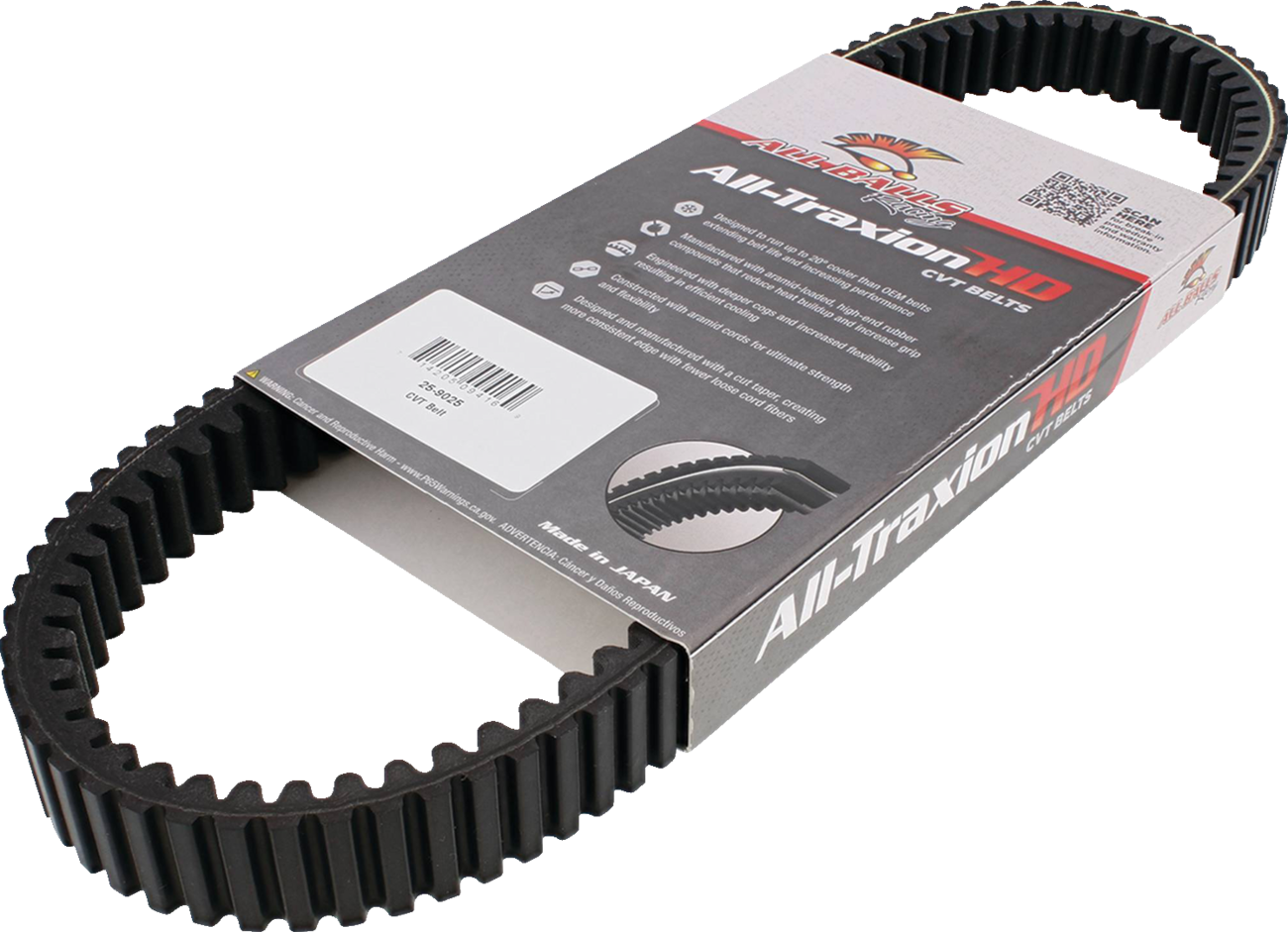 ALL BALLS 25-9025 All Traxion CVT Belt for Ranger 570/1000 2015-2023