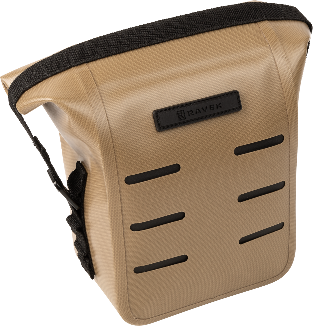 RAVEK 3540 0083 Gen3 Heavy Duty Zipperless Waterproof Cargo Storage Pouch 1 7 Liter Semi Rigid Desert Tan TPU Shell with Sonic Welded Seams and Quick Fold Closure for UTV MOLLE Panels - Moto House MX