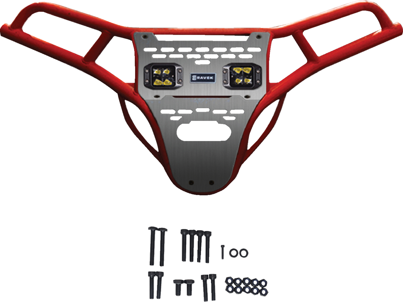 RAVEK - 64-317RDLA - Polaris RZR 2014-23 Front Bumper Skid Plate