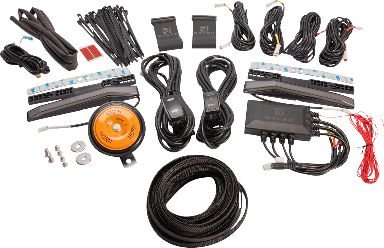 RAVEK 65-703 Turn Signal Kit - Amber & White Running Light for Maverick R 2020-2024