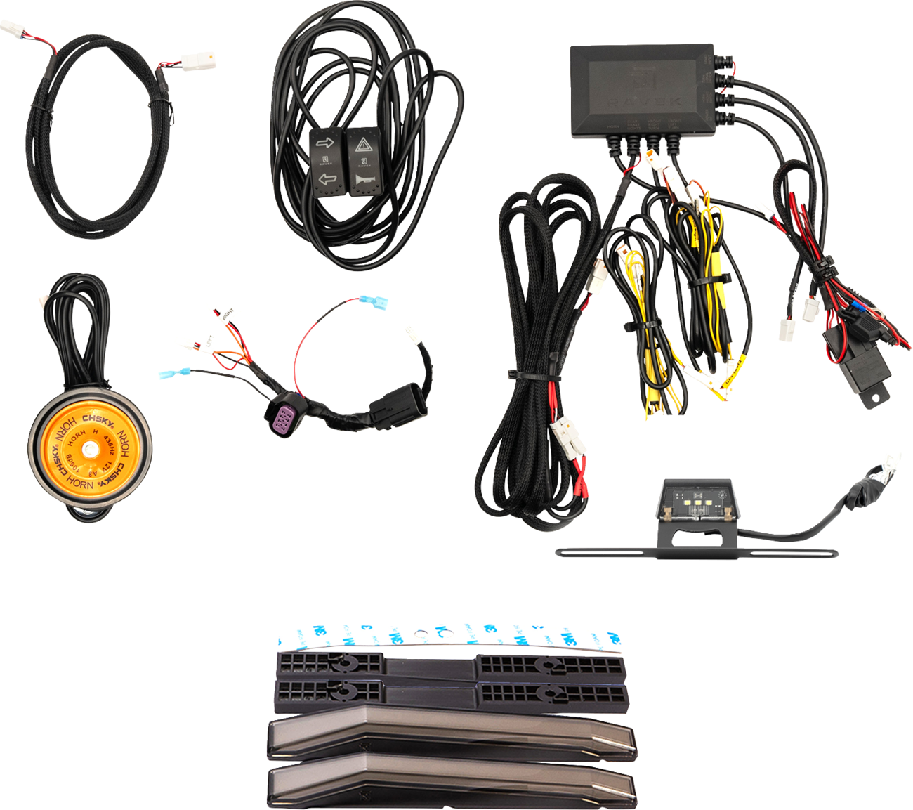 RAVEK 64-1007 2020-23 Ranger 1000 Turn Signal Kit Amber White Lights