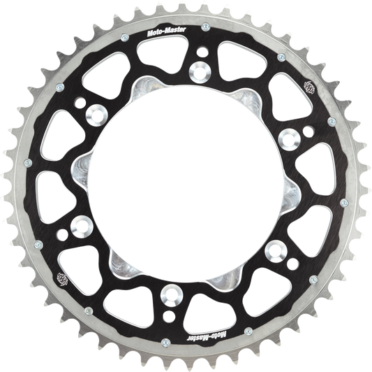 MOTO-MASTER 620073248 Fusion Series Dual Ring Rear Sprocket, 48 Tooth, Black