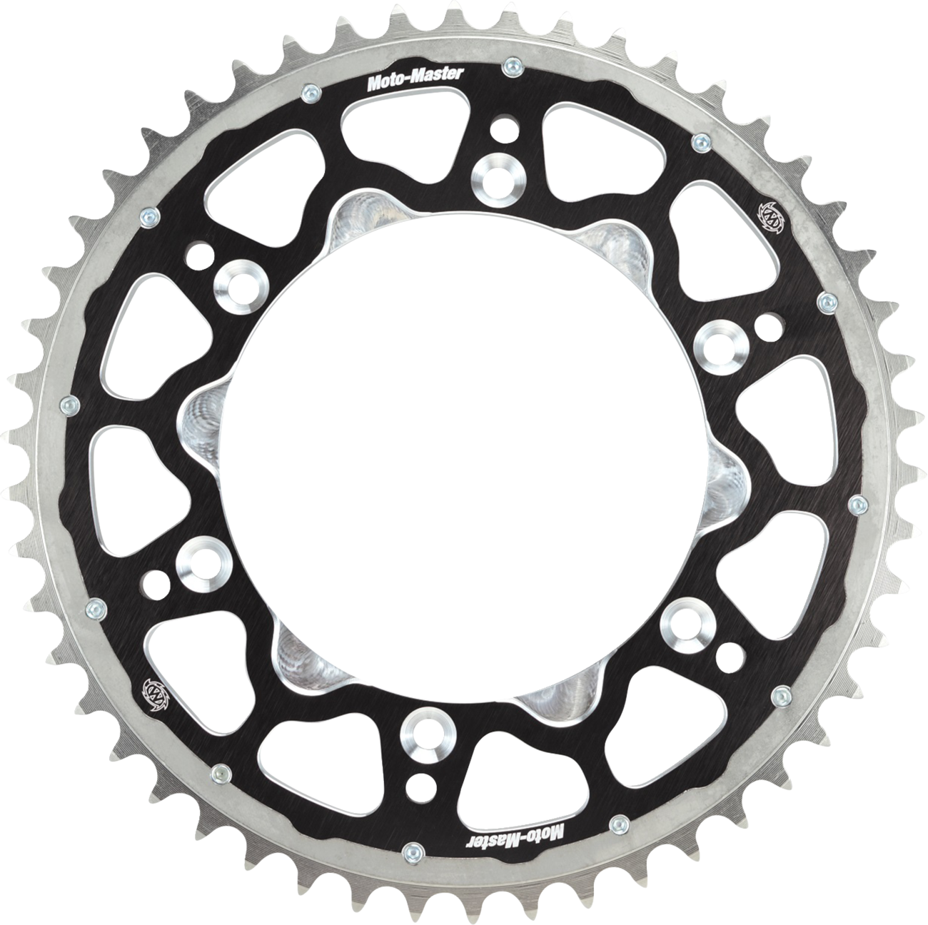 Moto-Master 620073252 Fusion Series Dual Ring Rear Sprocket, 52 Tooth, Black
