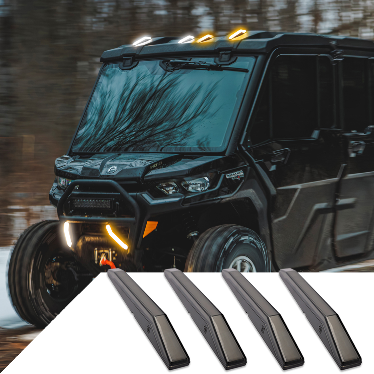 RAVEK 59-1044 Apex Cab Lights 2010-2024 Polaris/Can-Am/Kawasaki/CF Moto LED