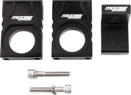 Moose Offroad 0521-2152 Flag Mount Rear Axle Kawasaki KX KXF Black - Moto-House MX