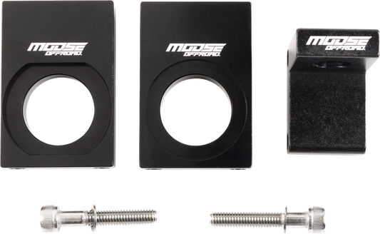 Moose Offroad 0521-2153 Flag Mount Rear Axle Suzuki RMZ RMX Black - Moto-House MX