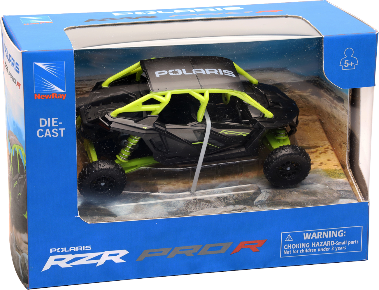 NEW RAY TOYS 07393 Polaris RZR Pro R4 1:18 Scale Black ATV 2020-2023