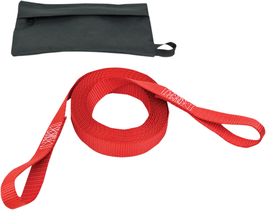 POWERTYE MFG. Tow Strap 1" x 15' with Pouch for Secure Bike Towing
