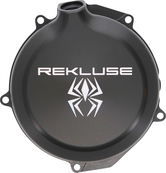 REKLUSE RMS-0412002 Black Double Hard Anodized Billet Aluminum Clutch Cover with Increased Oil Capacity for 2024-2025 Triumph TF 250-X TF 250-E - Moto-House MX