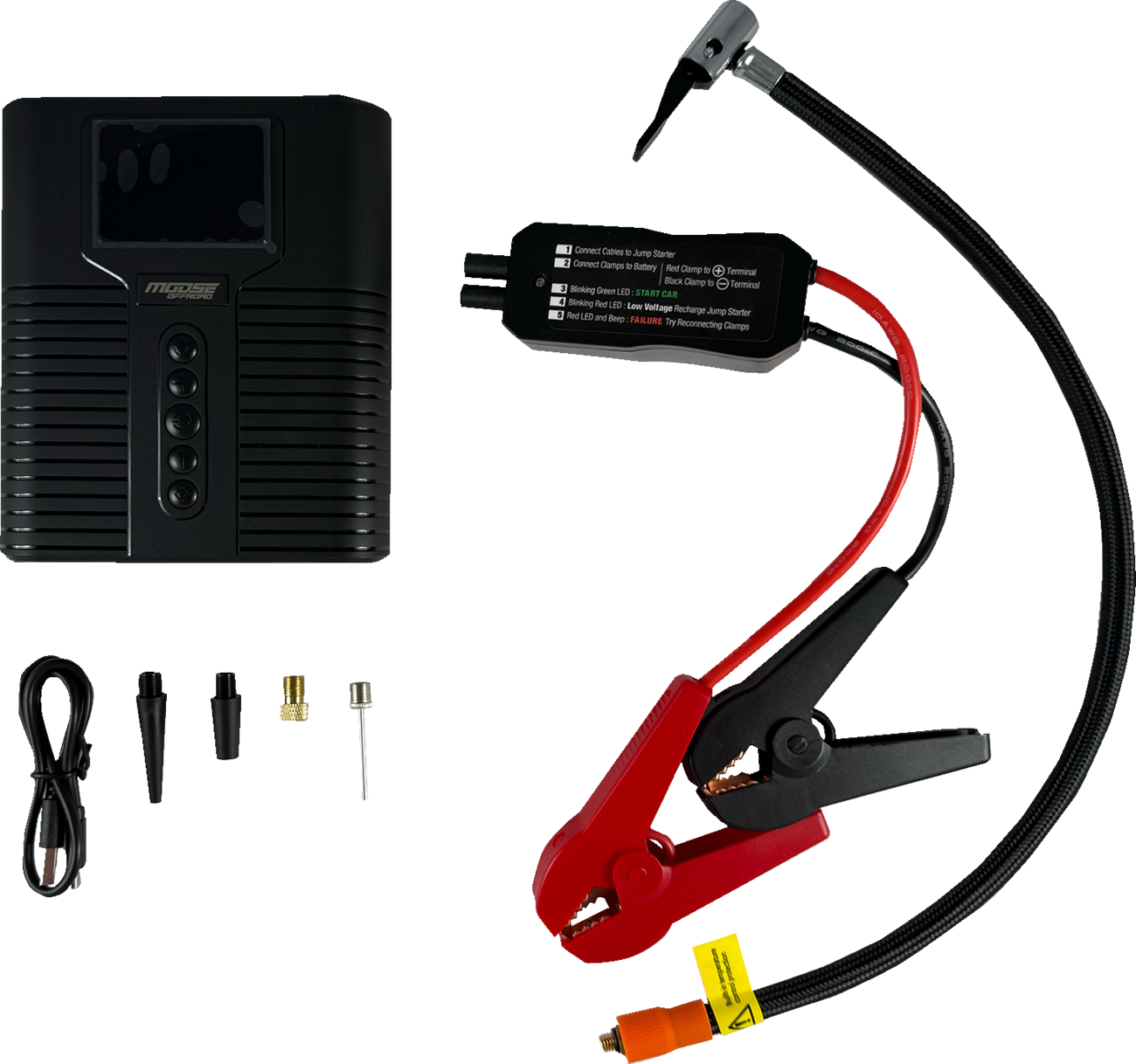 Moose Offroad 3807-0756 Jump Starter and Air Compressor Motocross Part.