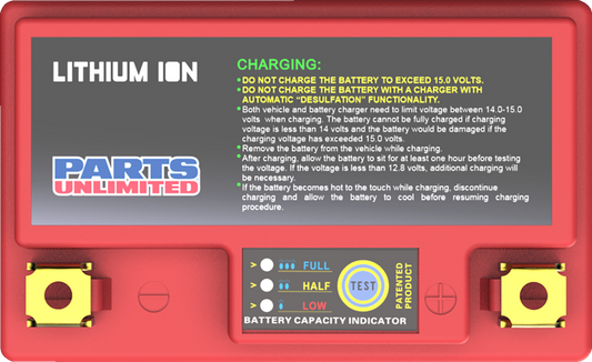 Parts Unlimited HJTZ5S-FPZ Lithium LiFePO4 Powersports Battery 210 CCA Right Post Positive - Moto-House MX