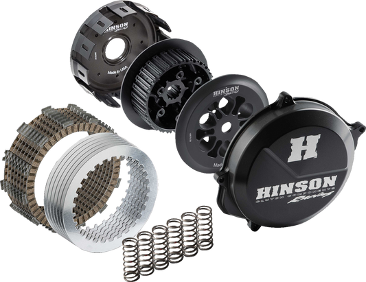 HINSON RACING HC105-2402 Complete Billetproof Conventional Clutch Kit Hard Coated T-6 Billet Aluminum Architecture for 2024-2025 Triumph TF 250-X - Moto-House MX