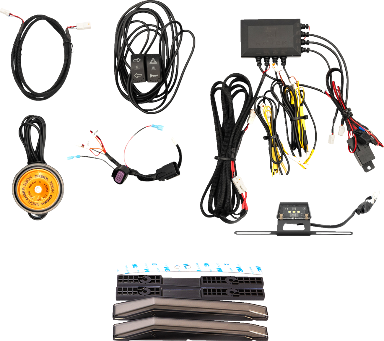 RAVEK 69-3000 2020+ Yamaha Viking Turn Signal Kit Amber White Running
