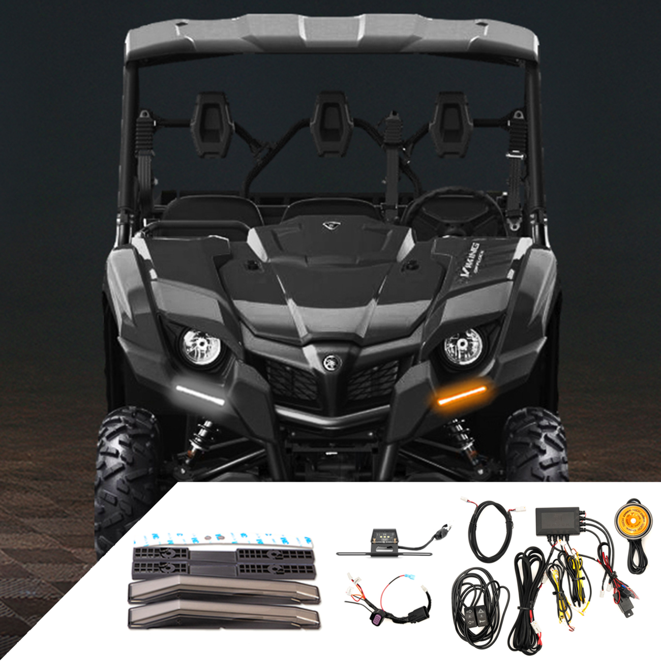 RAVEK 67-3002 2020-23 Kawasaki KRT800 Teryx Turn Signal Kit Amber