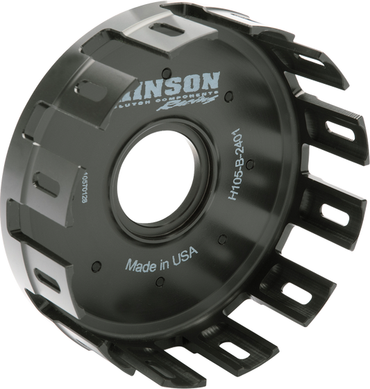 HINSON RACING H105-B-2401 T-6 Billet Aluminum Clutch Basket with Hard-Coated Wear Resistance for 2024-2025 Triumph TF 250-X - Moto-House MX