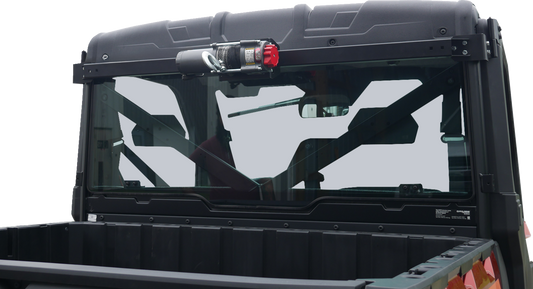 MOOSE OFFROAD 4505-1213 Heavy-Duty Upper Winch Mounting Kit in Black Powder-Coat Finish for Polaris Ranger Full-Size, Pro XD Gas, Diesel, and Kinetic UTVs - Moto-House MX