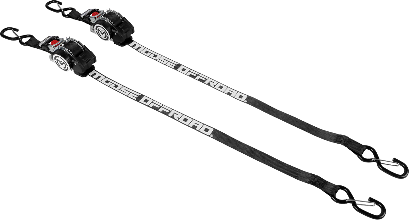 MOOSE OFFROAD 3920-0550 Retractable Ratchet Tie Down, 1