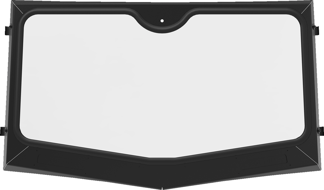 MOOSE OFFROAD 2317-0513 Scratch-Resistant Clear Glass UTV Windshield with Powder-Coated Black Steel Surround and Dual Sliding Airflow Vents for Polaris Ranger XP 1000, 1000, and Pro XD Full-Size Utility Vehicles - Moto-House MX