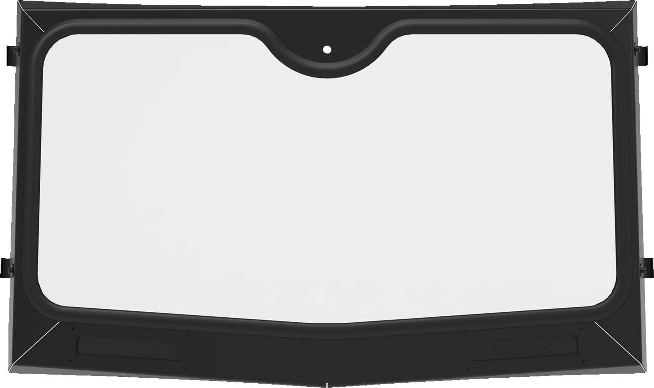 MOOSE OFFROAD 2317-0514 Scratch-Resistant Clear Glass UTV Windshield with Powder-Coated Black Steel Surround and Dual Sliding Airflow Vents for Polaris Ranger SP 570 and Pro XD Mid-Size Utility Vehicles - Moto-House MX