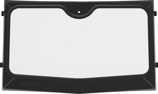 MOOSE OFFROAD 2317-0514 Scratch-Resistant Clear Glass UTV Windshield with Powder-Coated Black Steel Surround and Dual Sliding Airflow Vents for Polaris Ranger SP 570 and Pro XD Mid-Size Utility Vehicles - Moto-House MX