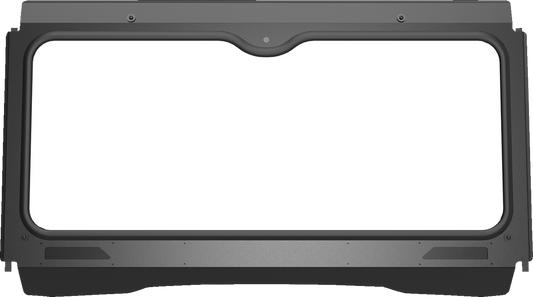 MOOSE OFFROAD 2317-0516 Scratch-Resistant Clear Glass UTV Windshield with Powder-Coated Black Steel Surround and Dual Sliding Airflow Vents for Kawasaki Mule PRO-FX and Mule PRO-FXT Utility Vehicles - Moto-House MX
