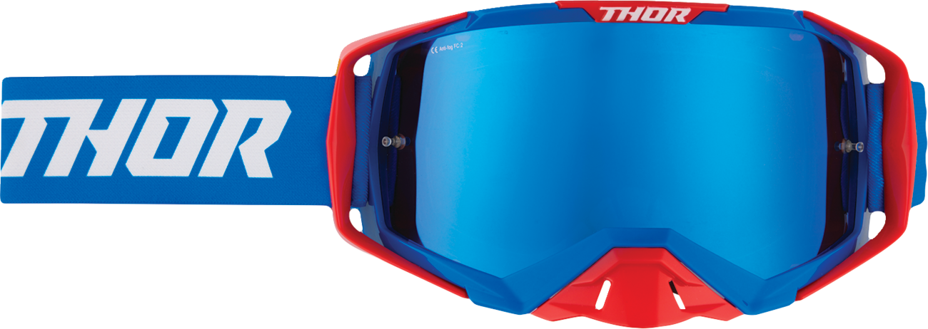 THOR 2601-3709 Activate Goggle Flite 2010s Red White Blue Mirror Lens