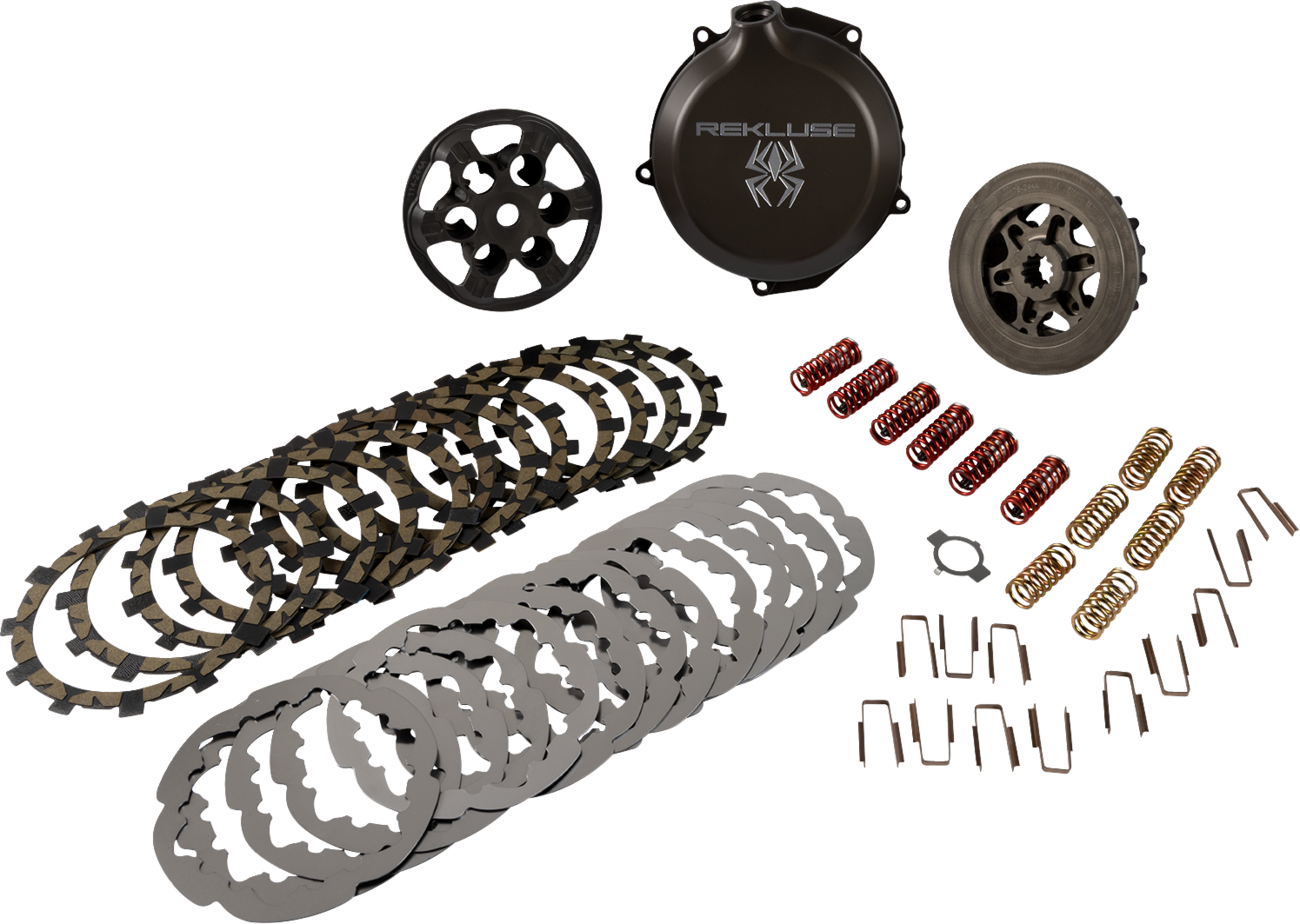 REKLUSE RMS-7412002 APEX Complete Clutch Kit with Billet Hub, Pressure Plate, and TorqDrive Friction Pack for 2024-2025 Triumph TF 250-X TF 250-E - Moto-House MX