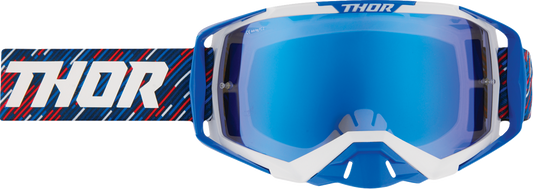 THOR 2601-3708 2020s Activate Goggle Stripes Red/White/Blue Blue Mirror Lens