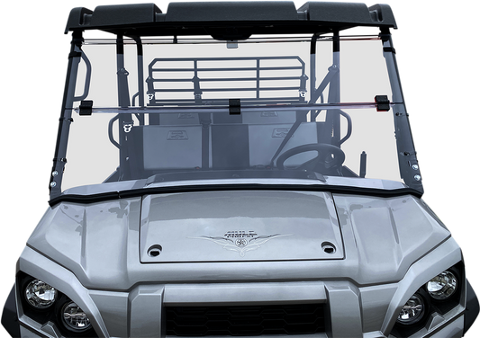 MOOSE OFFROAD 2317-0512 Deluxe Full Folding UTV Windshield for 2015-2024 Kawasaki Mule PRO, clear polycarbonate - Moto-House MX