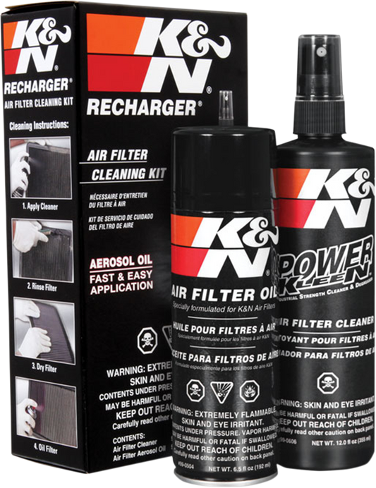 K&N 99-5000 Air Filter Care Kit Aerosol Motocross Part | Moto-House MX