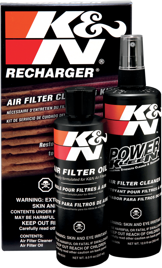 K & N Air Filter Care Kit Pump 99-5050 for Motocross & Off-Road Air Filters