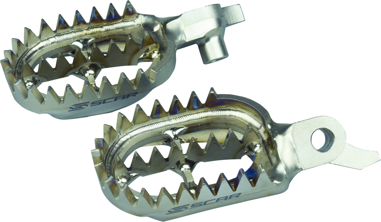 SCAR RACING S1517 2000-2024 Yamaha WR/YZ Titanium Foot Pegs