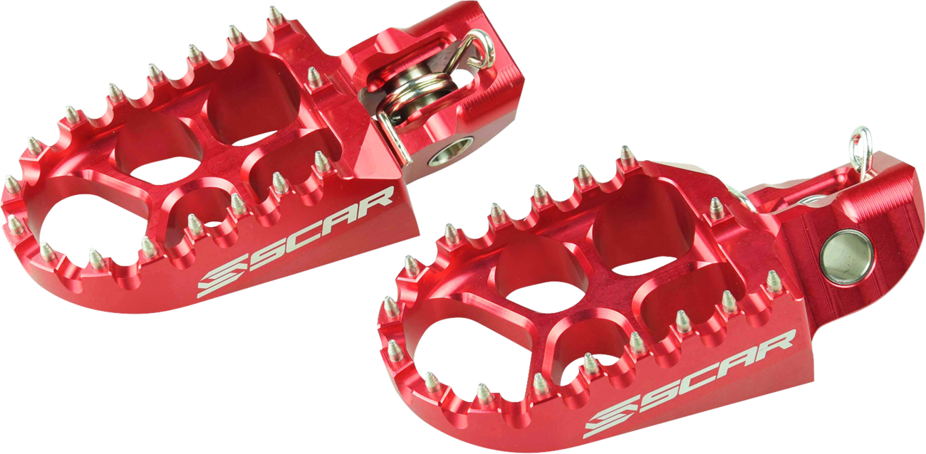 SCAR RACING S5511RD 2010-23 Husqvarna KTM Gas Gas Evo Foot Pegs