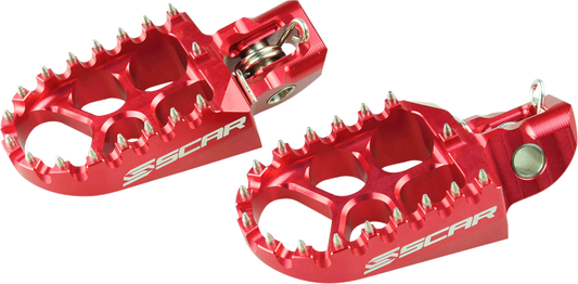 SCAR RACING S5511RD 2010-23 Husqvarna KTM Gas Gas Evo Foot Pegs