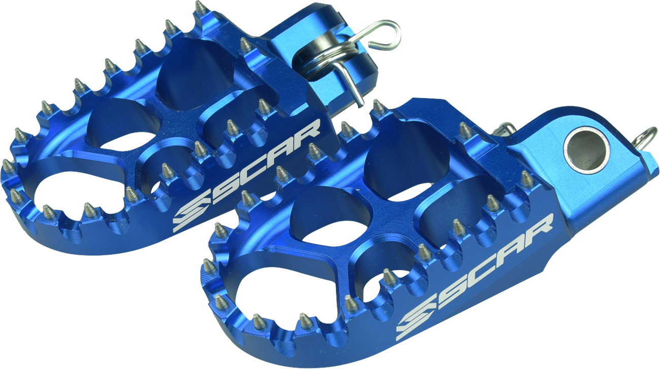 SCAR RACING S5585BL 2020-23 Husqvarna/KTM Evo Foot Pegs Blue