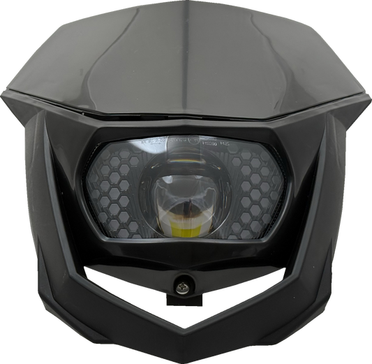 Moose Offroad 2001-3082 Universal LED Headlight with Mask Black Smoke - Moto-House MX