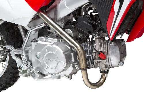 Yoshimura RS-9T Stainless Full Exhaust, W/ Stainless Muffler Carbon Fiber End Cap - 221110R520 - 2019-2023 Honda CRF110F | Moto-House MX