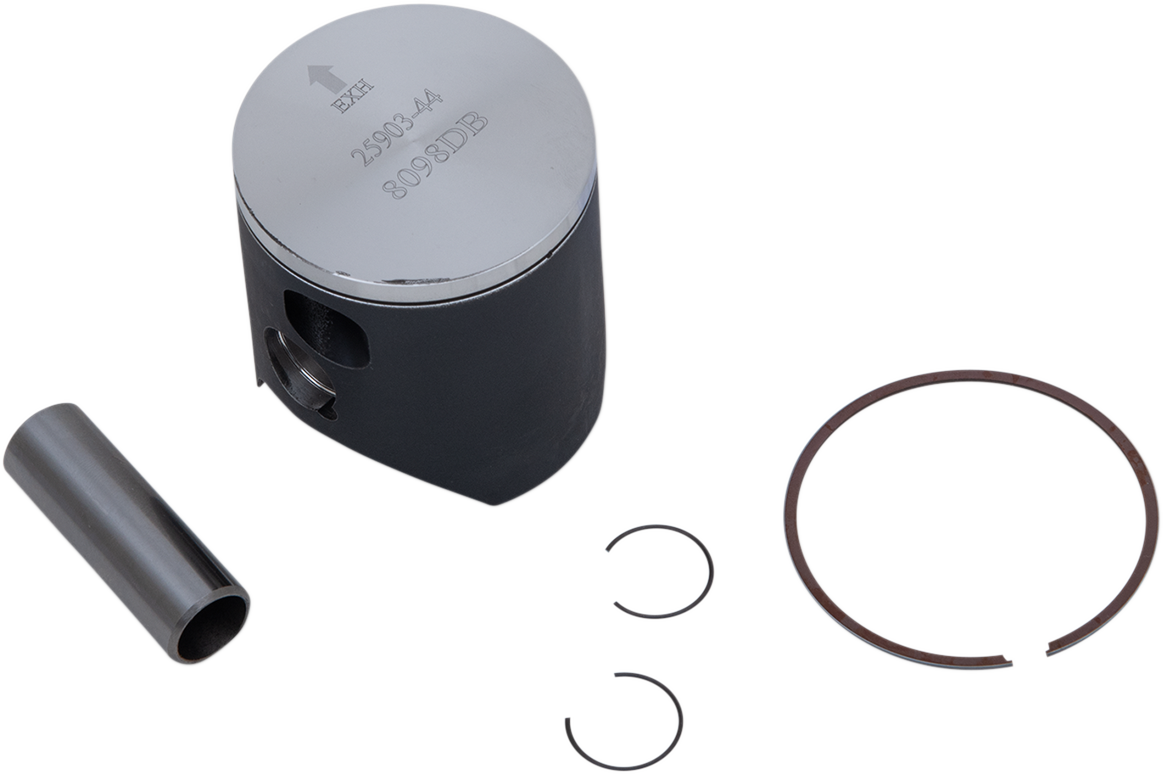 WOSSNER 8098DB Piston Kit - 53.96 mm High Performance OEM Replacement for Suzuki